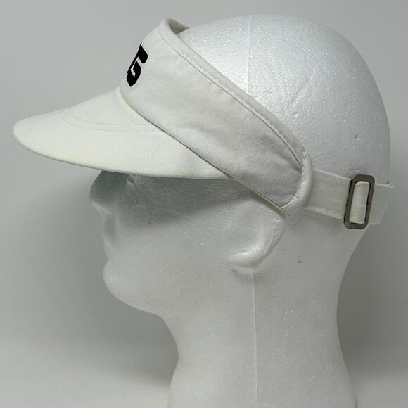 Vintage Ping Karsten Golf Visor Hat Cap Golfing Golfer USA Made Strapback White - Picture 12 of 15